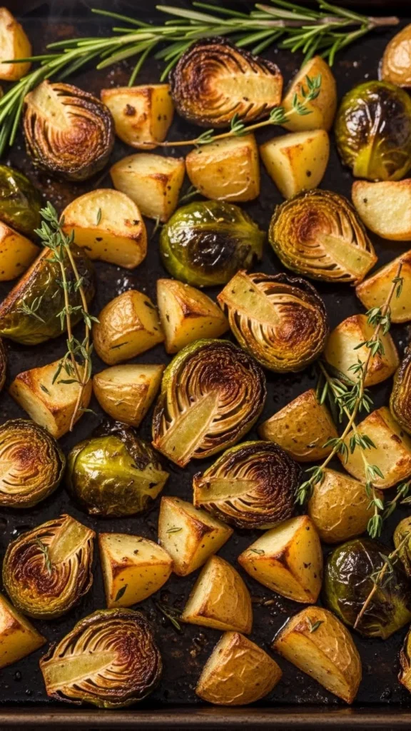 Roasted Brussel Sprouts with Garlic
