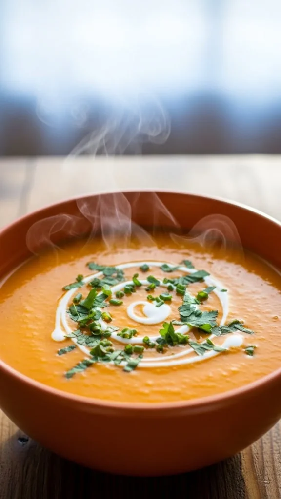 Roasted Carrot and Ginger Soup