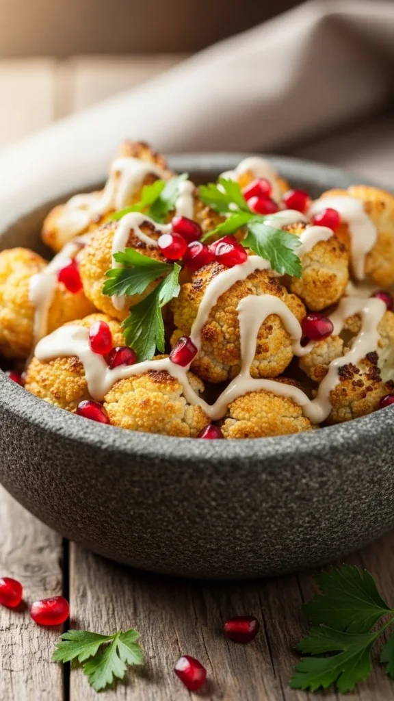 Roasted Cauliflower & Tahini Salad