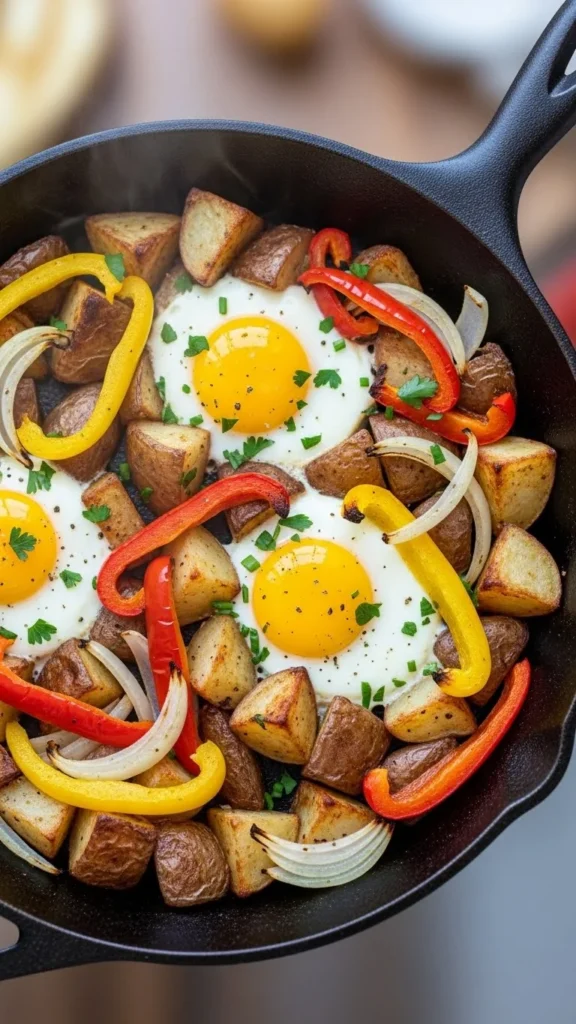 Roasted Veggie Breakfast Skillet