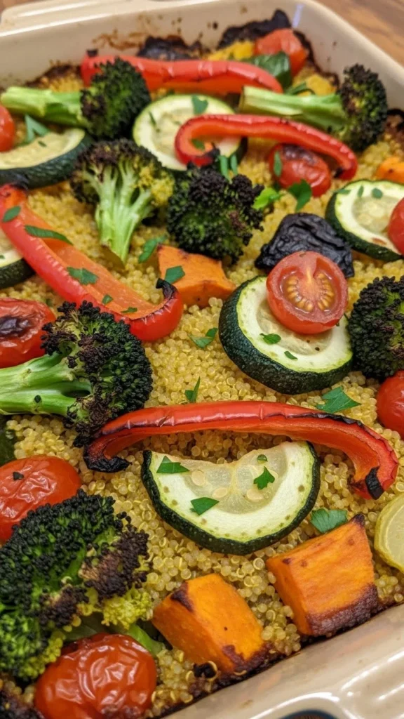 Roasted Winter Vegetable Quinoa Bake