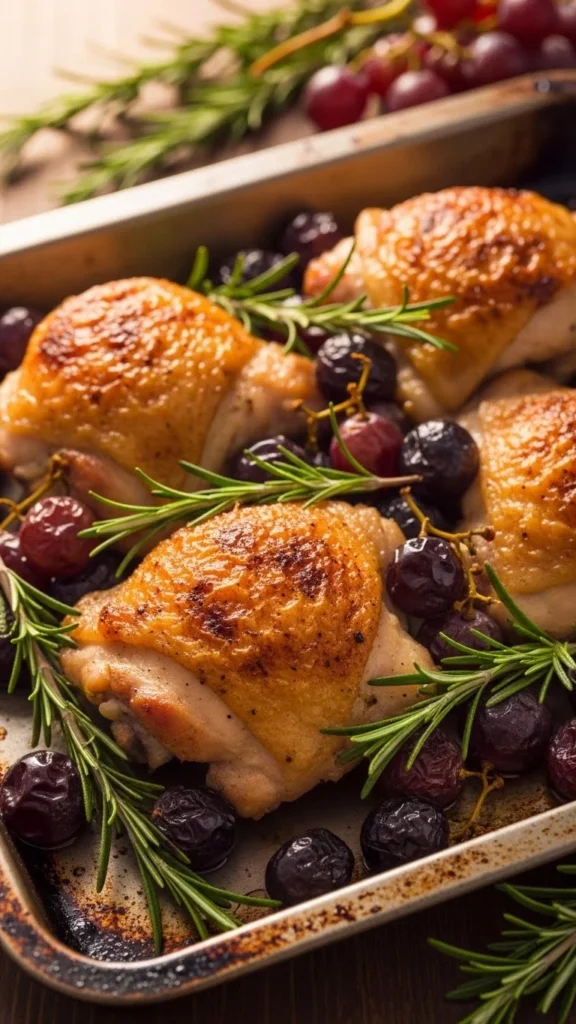 Rosemary Chicken & Grapes