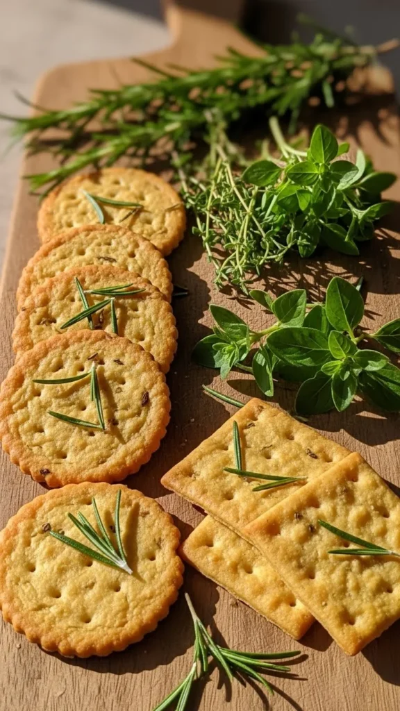 Rosemary Olive Oil Crackers