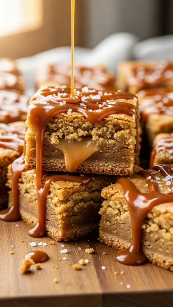 Salted Caramel Blondies