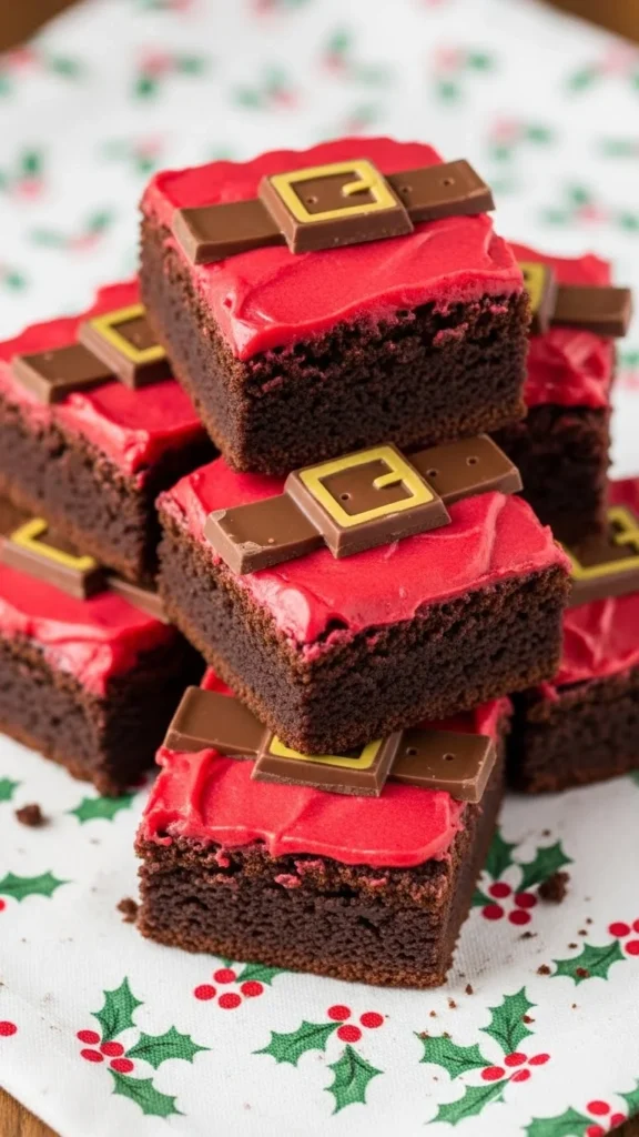 Santa Belt Brownies