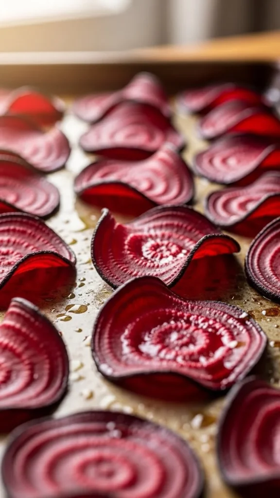 Savory Roasted Beet Chips