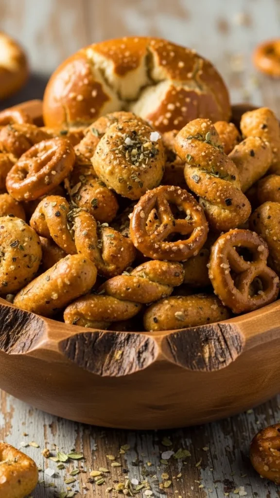 Seasoned Pretzel Snack Mix