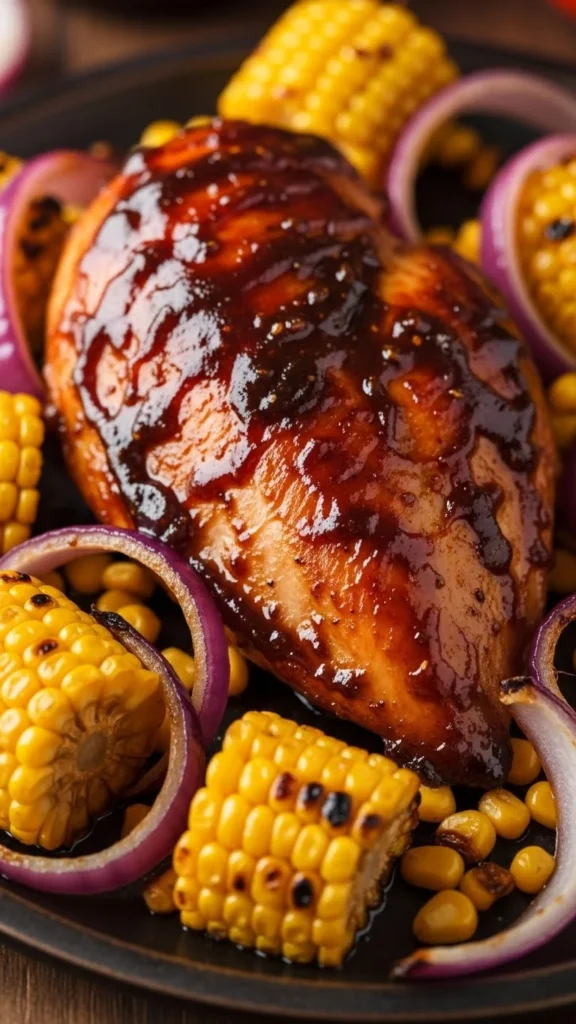 Sheet-Pan BBQ Chicken & Corn