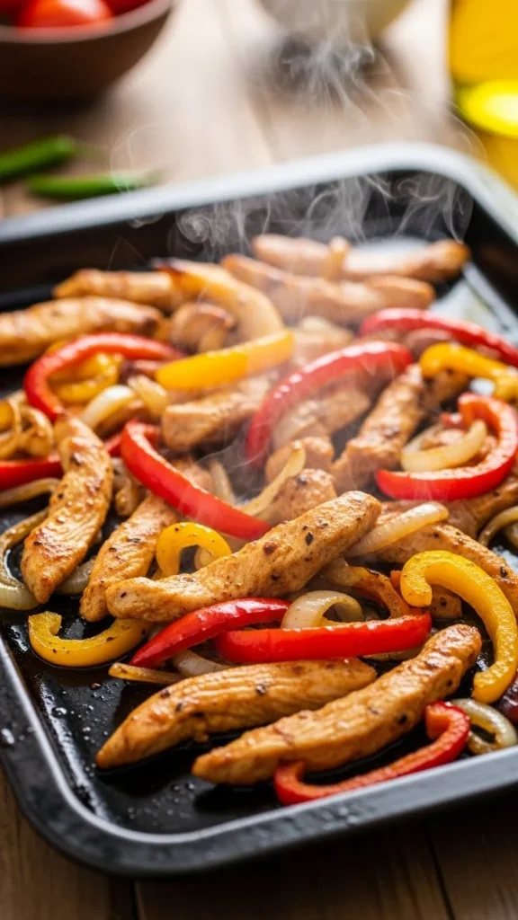 Sheet-Pan Chicken Fajitas