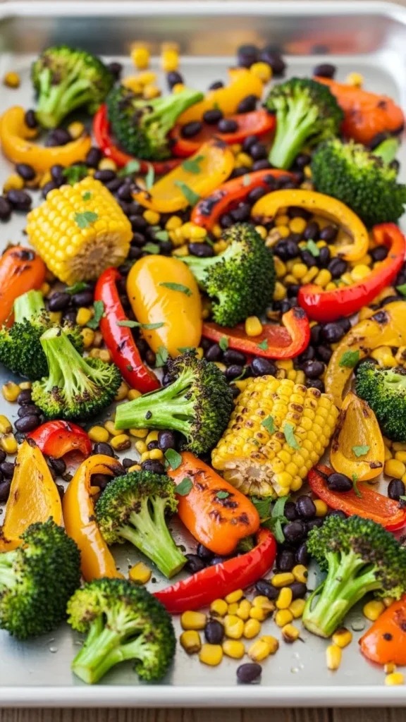 Sheet-Pan Taco Veggie Bowls