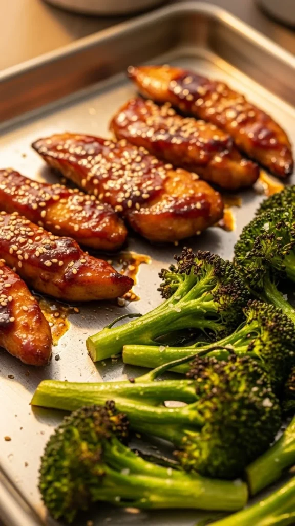 Sheet-Pan Teriyaki Chicken with Broccoli