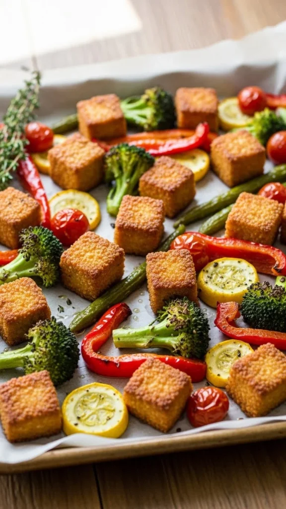 Sheet-Pan Tofu & Veggie Bake