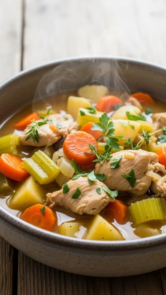 Slow Cooker Chicken & Vegetable Stew