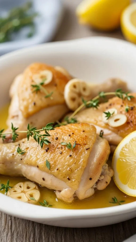 Slow Cooker Lemon Herb Chicken
