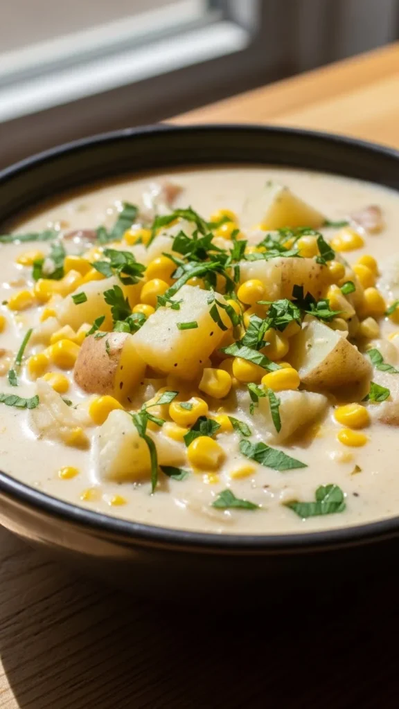 Slow Cooker Potato Corn Chowder