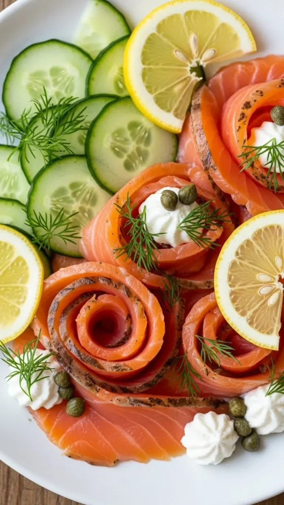 Smoked Salmon Holiday Board