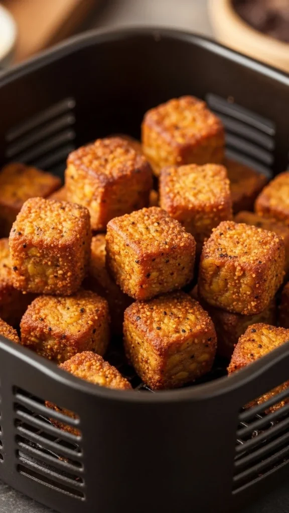 Smoky Air-Fried Tempeh Bites