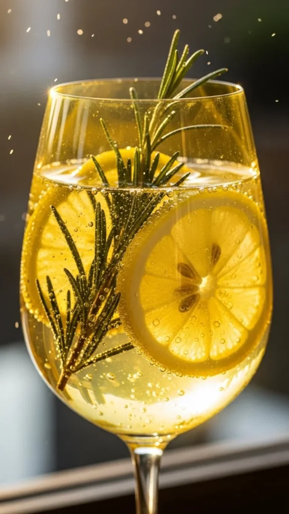 Sparkling Rosemary Lemonade