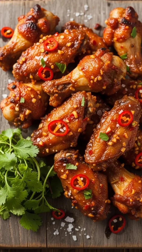 Spicy Garlic Chicken Wings