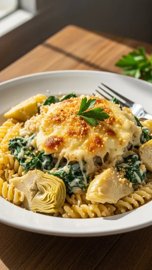 Spinach Artichoke Pasta