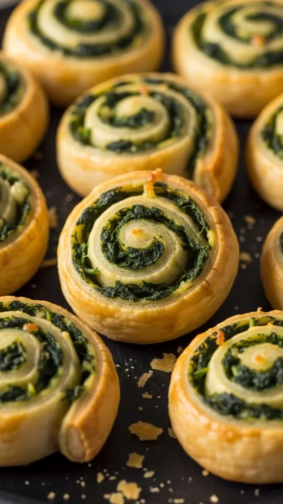 Spinach and Cheese Pinwheels