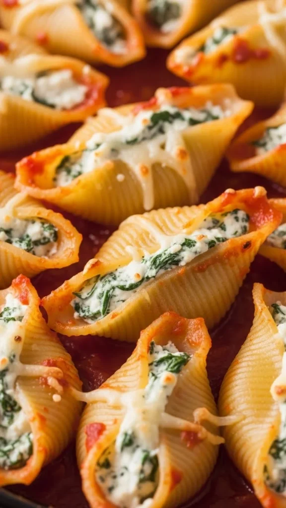 Spinach and Ricotta Stuffed Shells