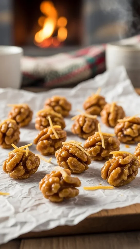 Sticky Ginger Walnuts