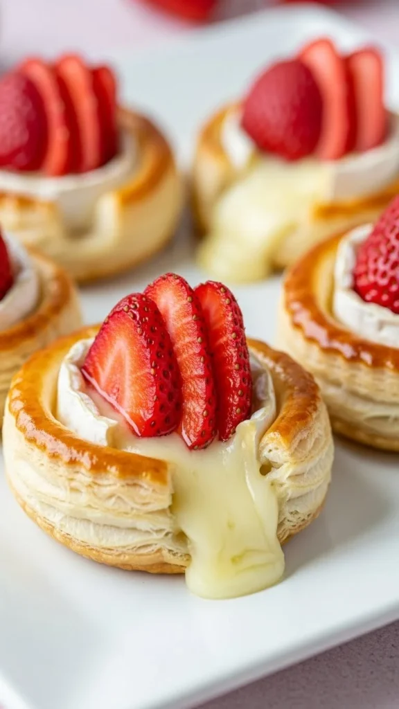 Strawberry Brie Bites