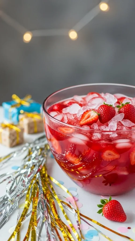Strawberry Celebration Punch