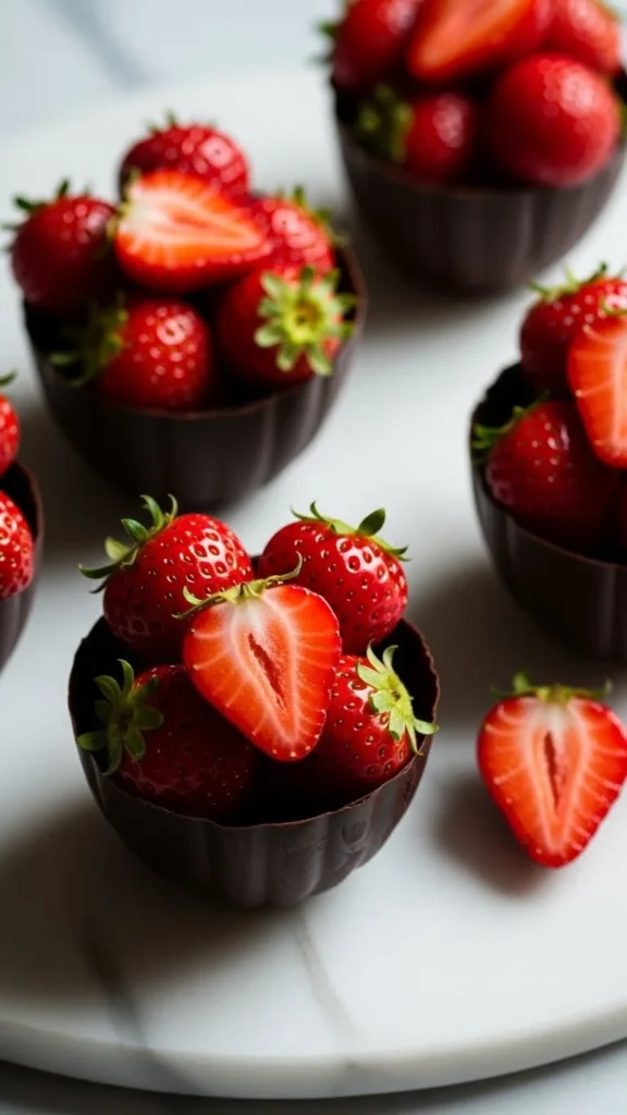 Strawberry Chocolate Cups