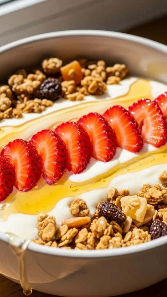 Strawberry Yogurt Parfait Bowl