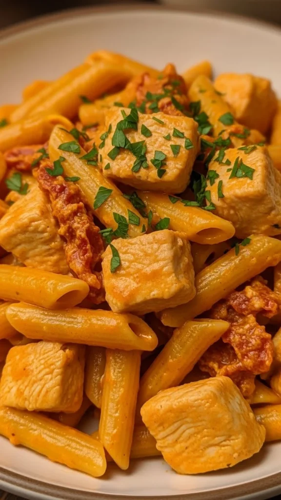 Sun-Dried Tomato Pasta with Chicken