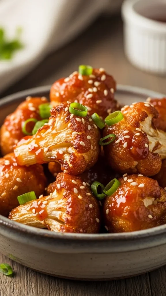 Sweet Chili Cauliflower Bites