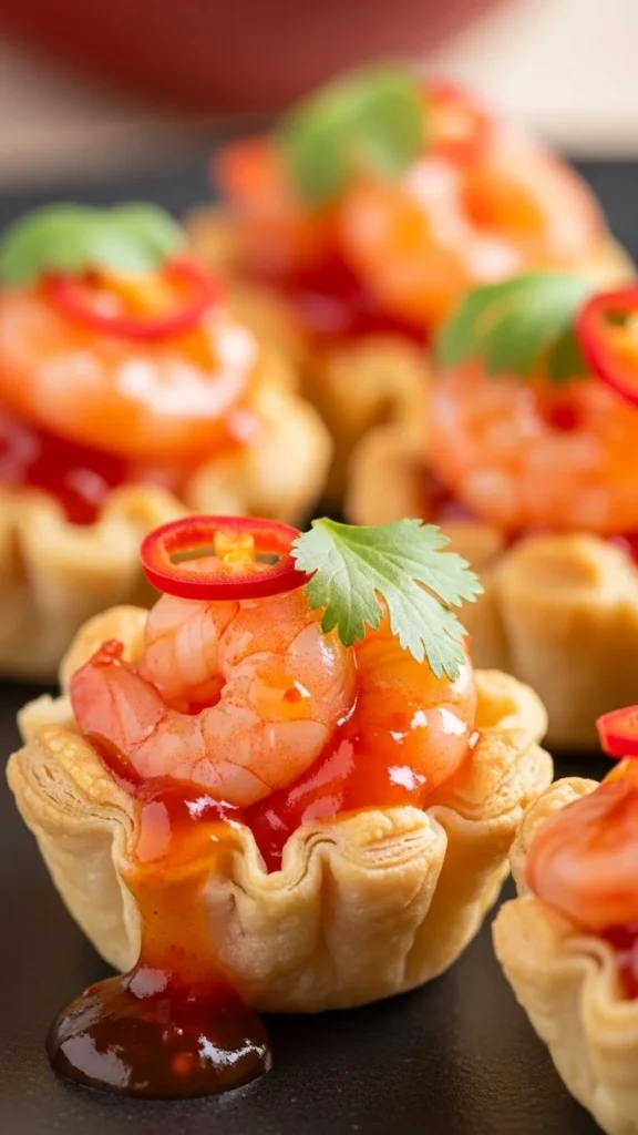 Sweet Chili Shrimp Cups