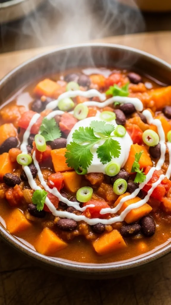 Sweet Potato Black Bean Chili