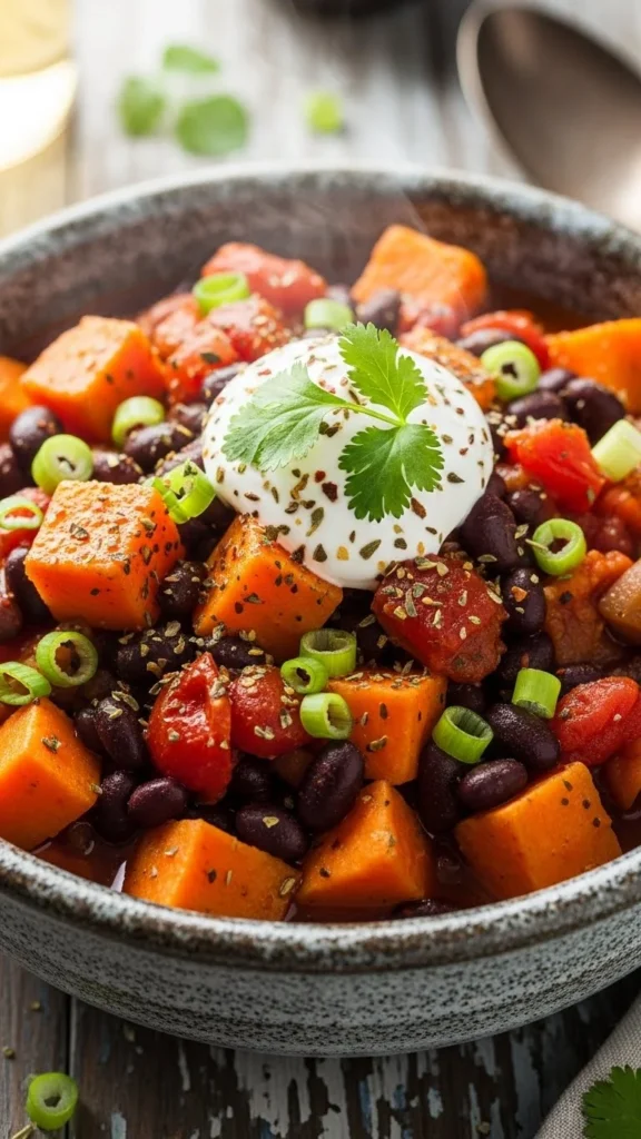Sweet Potato & Black Bean Chili