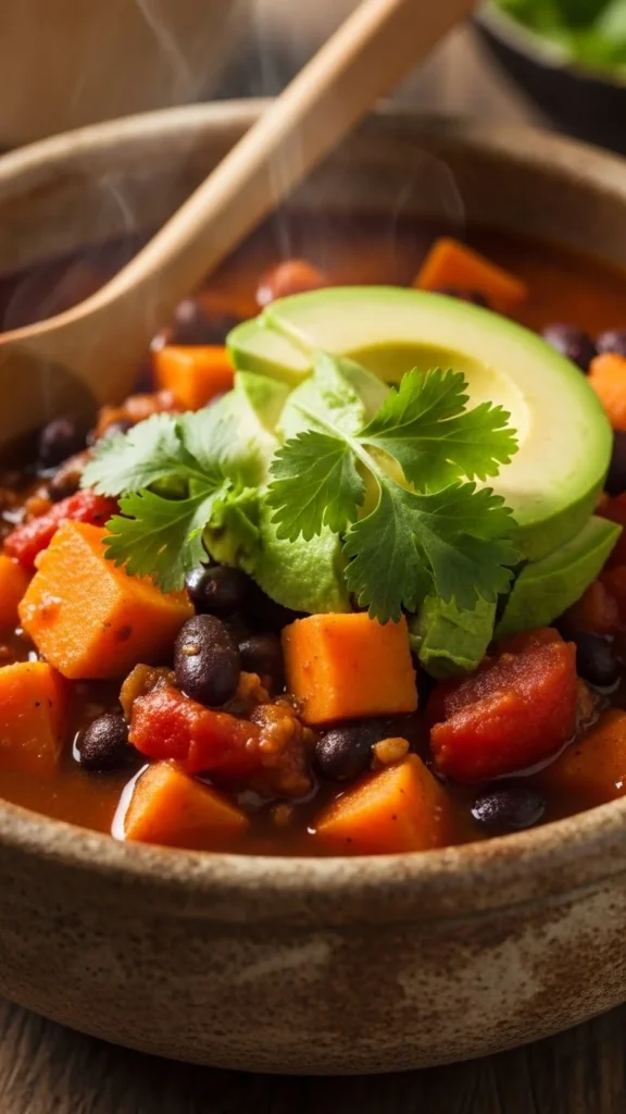 Sweet Potato and Black Bean Chili