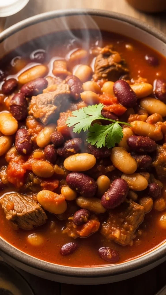 Three-Bean Vegetarian Stew