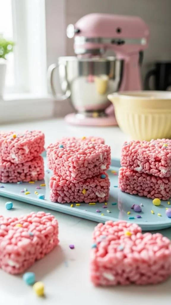 Valentine Rice Krispie Hearts