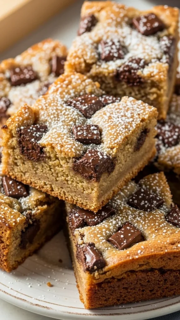 Vegan Banana Bread Blondies