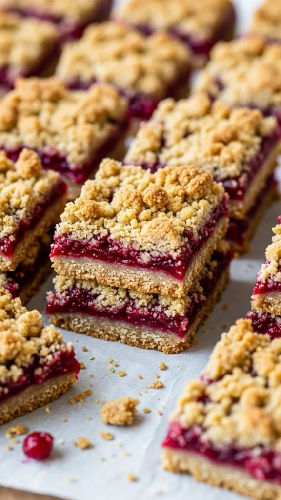 Vegan Berry Crumble Bars