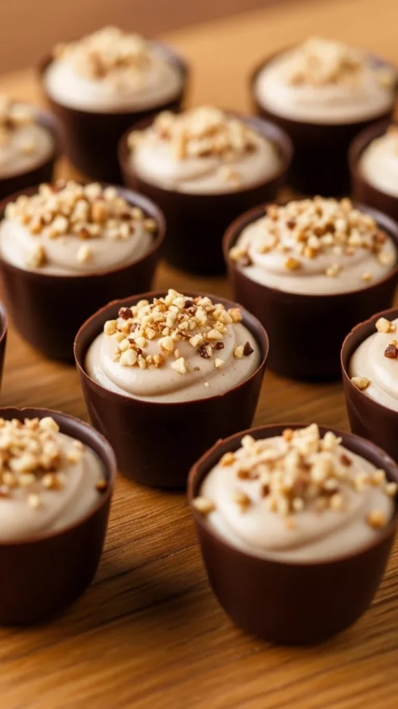 Vegan Chocolate Hazelnut Cups