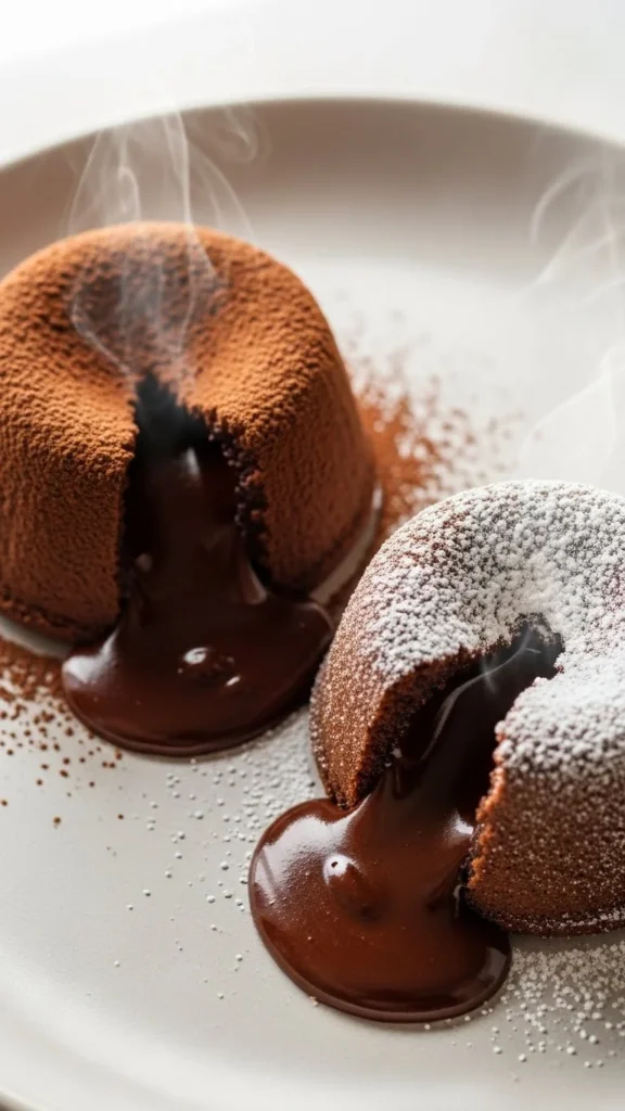 Vegan Chocolate Lava Cakes