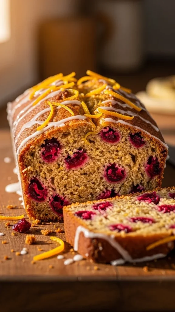 Vegan Cranberry Orange Loaf