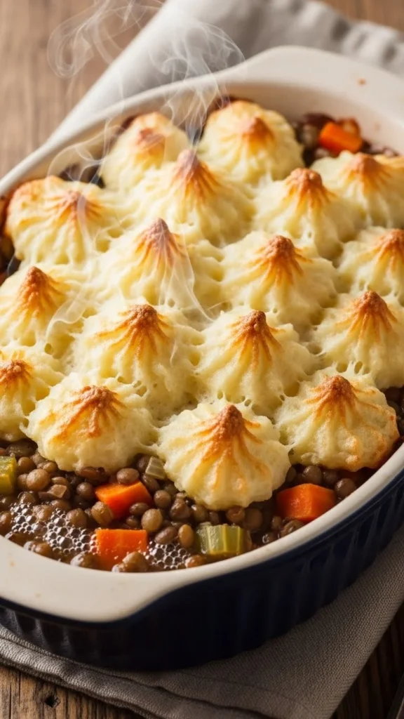 Lentil and Vegetable Shepherd-Style Pie