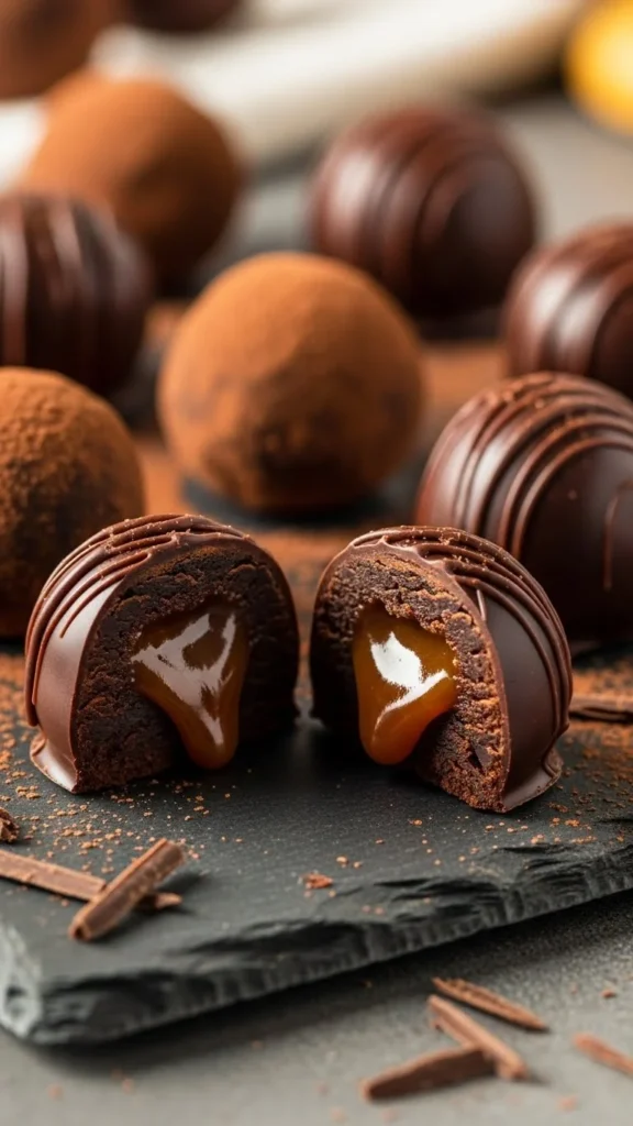 Vegan Salted Caramel Truffles