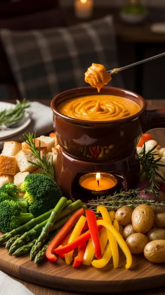 Vegan Sweet Potato Fondue
