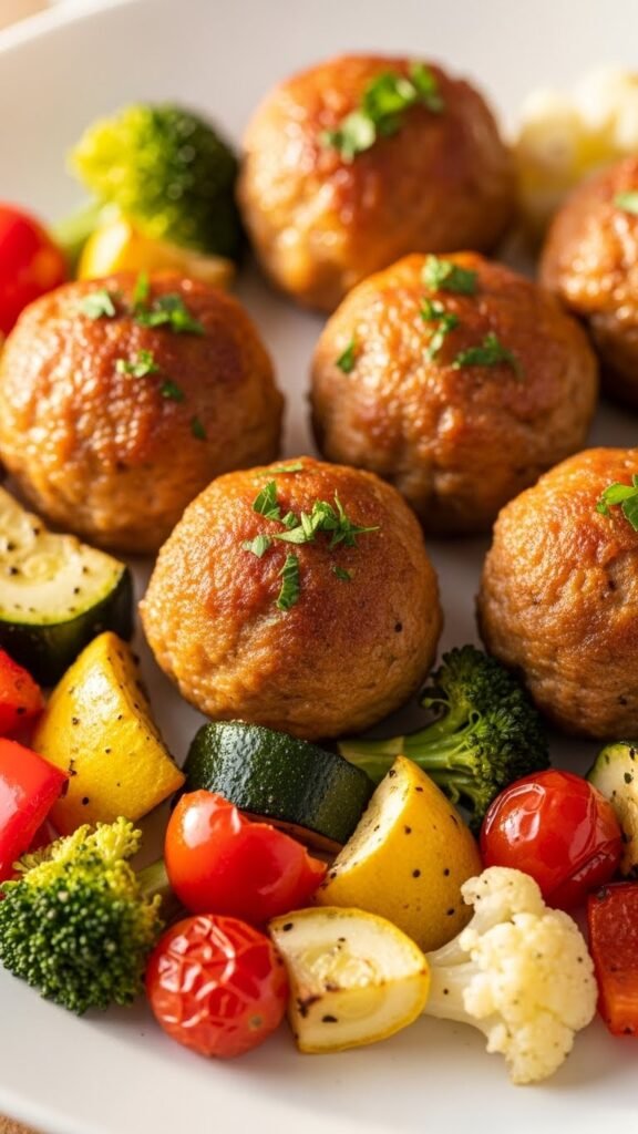 Veggie-Packed Turkey Meatballs