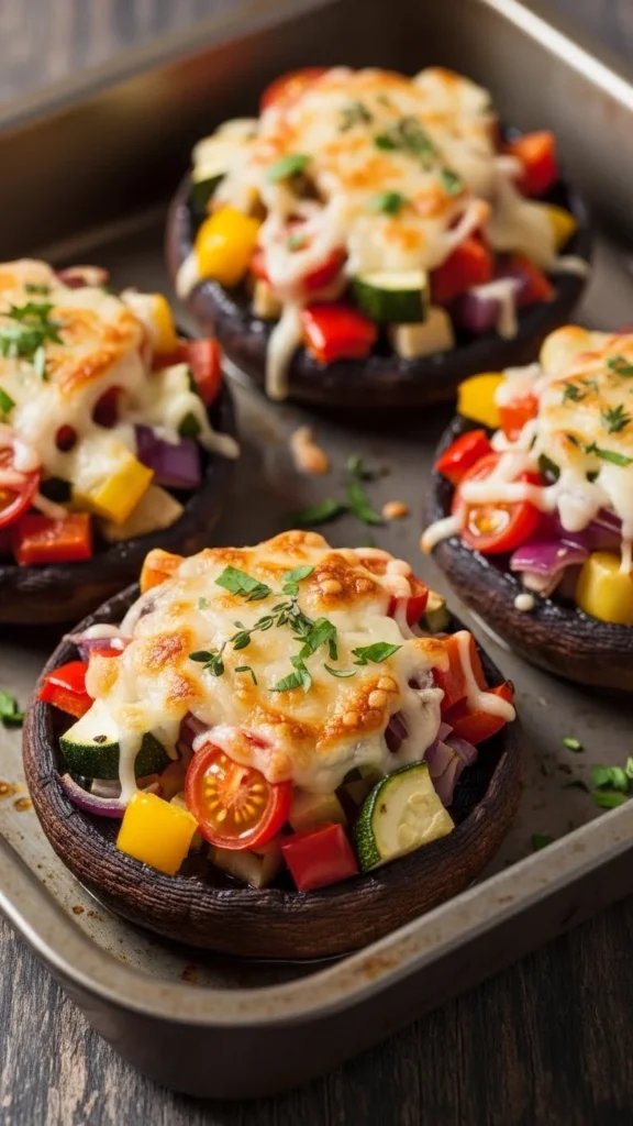Veggie-Stuffed Portobello Pan