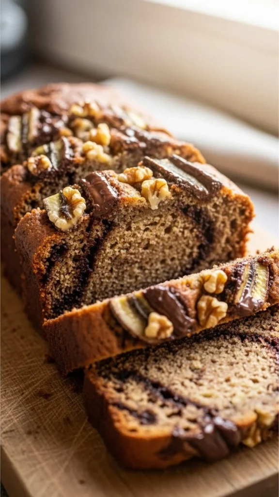 Warm Chocolate Banana Bread